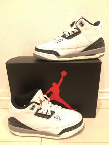 Air Jordan 3 화이트/블랙/그레이
