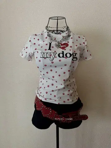 i love my dog 티셔츠 상의