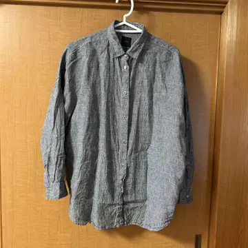 스픽 앤 스팬 린넨 80 빅 카슈쿨 셔츠 블랙 베이스