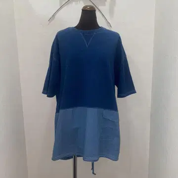 루피리안 인디고 튜닉 절개 새상품