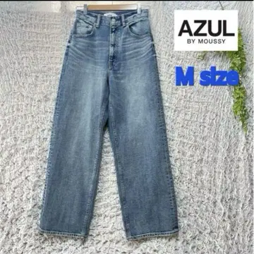 AZUL by MOUSSY M 사이즈 하이웨스트 와이드 데님 라이트 블루