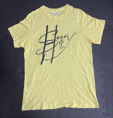 Hanes 70's 반팔 티셔츠 yellow