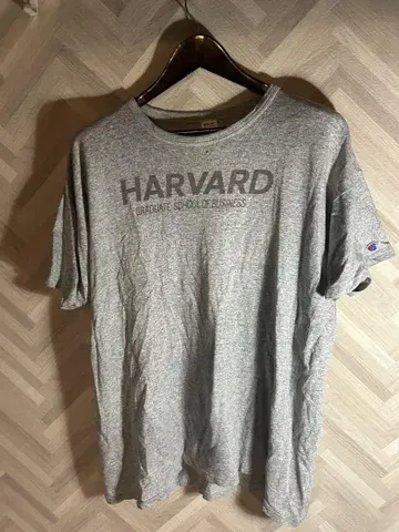 Champion HARVARD 염색 프린트 T 레어 XXL 트리코 태그