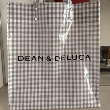 TEMBEA PAPER TOTE 깅엄 그레이 MEDIUM