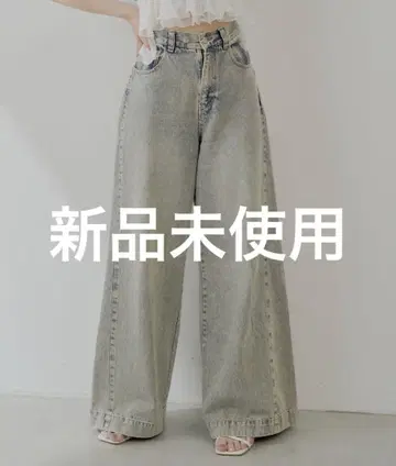 미사용 새상품 Chico 루즈 와이드 데님 블루 계열 기타