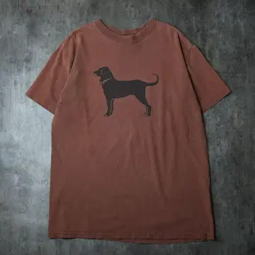 The Black Dog 블랙 도그 티셔츠 브라운 L 정도