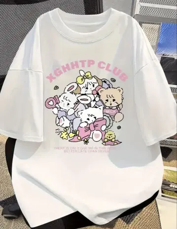 [새상품, 미사용품] XGHHTP CLUB T셔츠 L 사이즈 화이트