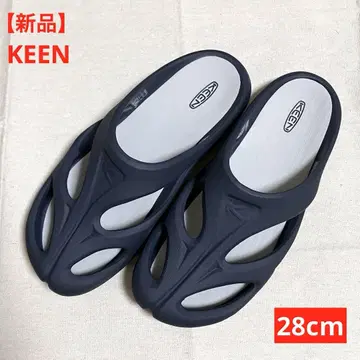 [새상품] 킨 샨티 블랙 아이리스/화이트 샌들 28cm