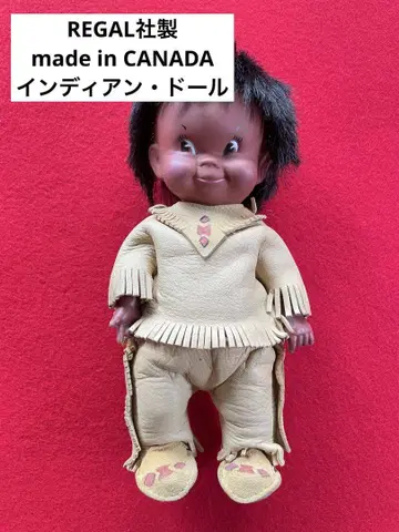 REGAL 사 제조, 캐나다산, 인디언 인형, 빈티지 인형