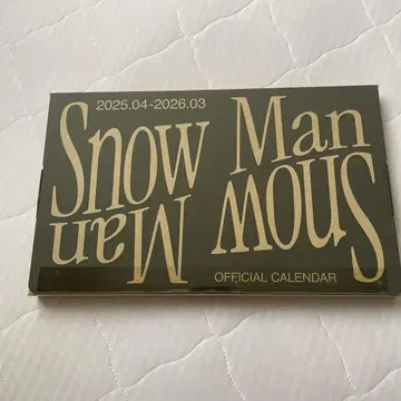 Snow Man 공식 달력 2025-2026