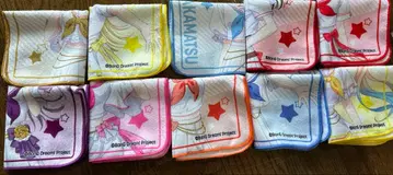 다이소 뱅드림 타월 손수건 컴플리트 10종 세트