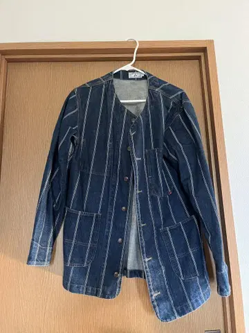 스트라이프 데님 커버올