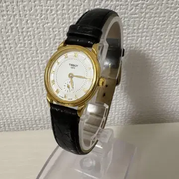 TISSOT A220 여성용 손목시계 골드 화이트 작동품