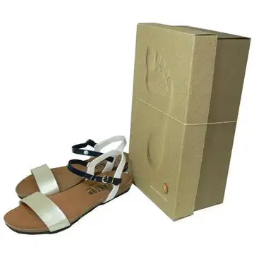 PLAKTON 플라크톤 샌들 24.0cm EU38 BG/NV/WH