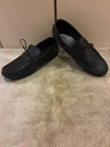 REGAL 954R 드라이빙 슈즈 블랙 25 가죽 데크 슈즈