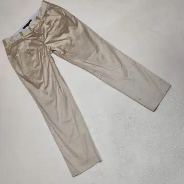 고품질 Green Label Relaxing 치노 팬츠 일본제 베이지 M