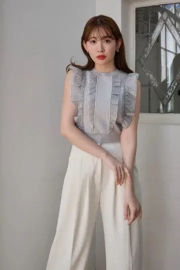 헤르립토 에어리 브러시 니트 톱