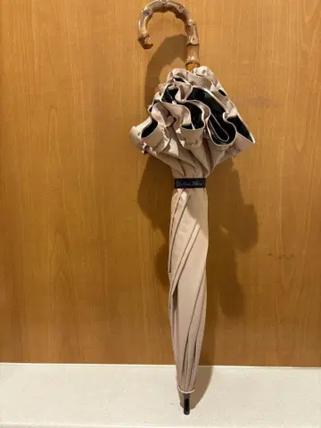 아시야 로사 블랑 2단 접이식 양산 핑크 싱글 프릴 50cm