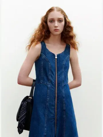 아페쎄 ALLY DRESS 24SS 데님 원피스 36 새상품급