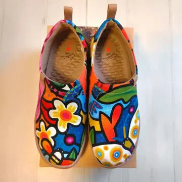 에스타시온 유인 콜라보 슬립온 신발 피카소풍 23cm