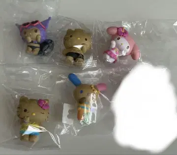 일광화상 키티 가챠 모두 함께 바캉스 피규어 전 6종 가챠가챠