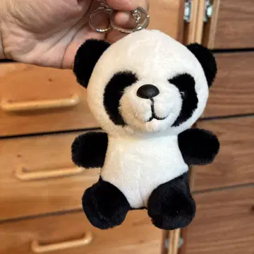 팬더 봉제 인형 키링 약 10cm