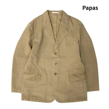Papas 파파스 워시 가공 코튼 3B 테일러드 자켓 46