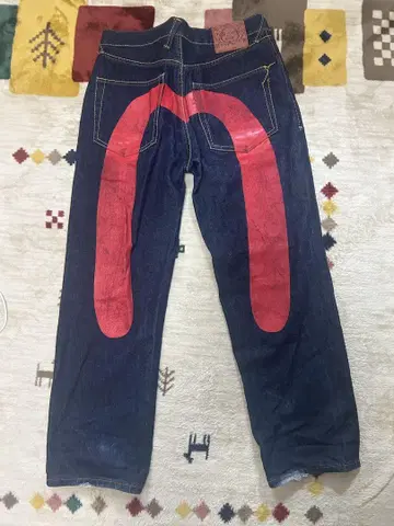 EVISU No.2 2000 W34 오오구로 카모메 빨간색 에비수