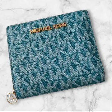 MICHAEL KORS 마이클코어스 접이식 지갑 파란색