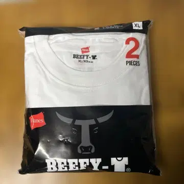 Hanes BEEFY-T 화이트 XL 사이즈 2장 세트
