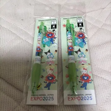 산리오 EXPO2025 아크릴 부품 포함 볼펜 2개