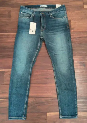 ZARA 블루 스키니 데님 36인치