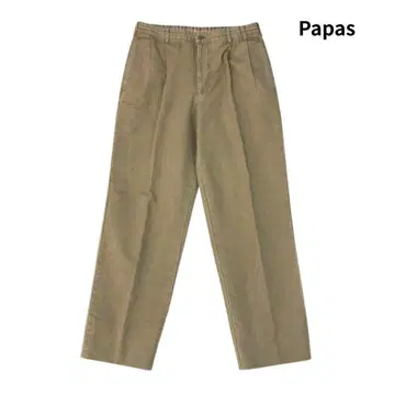 Papas 파파스 워시 가공 2턱 팬츠 치노 팬츠 M
