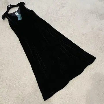 미사용 택 포함 로라 애슐리 슬리브리스 롱 원피스 드레스 벨로아