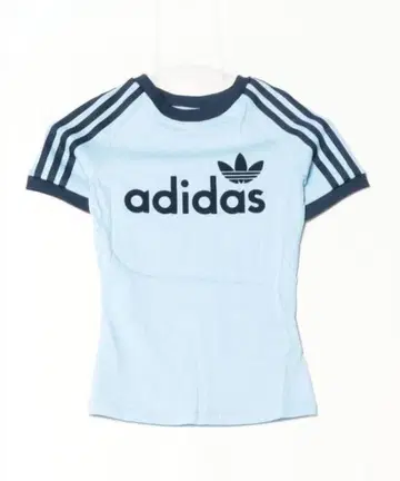 adidas 라이트 블루 반팔 티셔츠 M