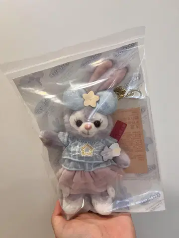 상하이 디즈니 내추럴 컬러 스텔라루 봉제 인형 키링