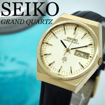 569 SEIKO 시계 GRANDQUARTZ 트윈쿼츠 골드 레어