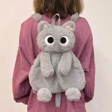 고양이 모양 푹신푹신 백팩 (3색상)
