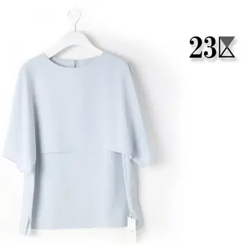 234 새상품 이번 시즌 23구 스트레치 조젯 케이프 디자인 티셔츠 38