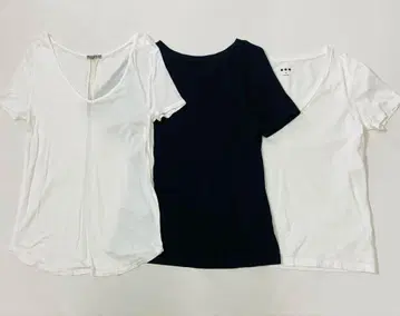 THREE DOTS 여성용 반팔 티셔츠 3장 세트 XS