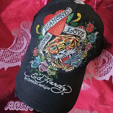 챤미나 본인 사인 한정판 Ed Hardy 콜라보레이션 야구 모자