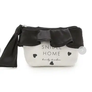 SNIDEL HOME 오가닉 캔버스 파우치 하트
