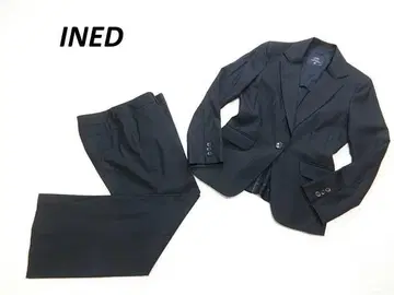 이네드 1버튼 워셔블 팬츠 셋업 수트 블랙 스트라이프