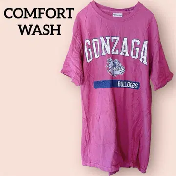레어 COMFORT WASH [ S/P/CH ] 불독 핑크 티셔츠