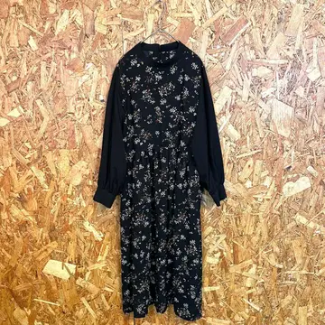 Craft Standard Boutique 롱 원피스 플레어 미니 꽃무늬