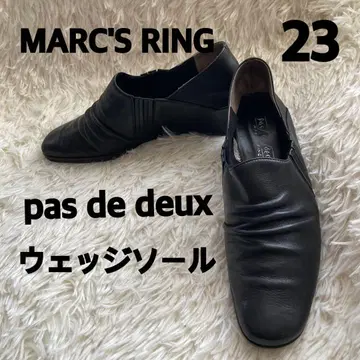 MARC'S RING pas de deux 23 웨지솔 천연 가죽