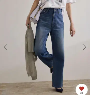 ROPE 스트레이트 데님 하이 웨스트