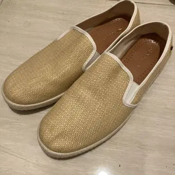 미사용 Rivieras 리비에라 밀짚 소재 슬립온 42