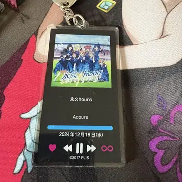 공식 자켓 아크릴 키링 hours Aqours