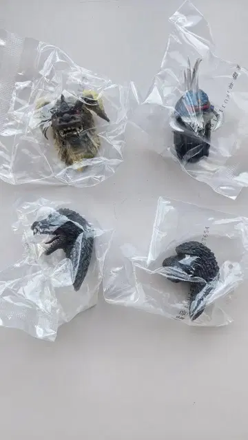 제일복권 고질라 대괴수열전 G G상 몬스터 헤드 마그넷 4종 세트